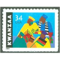 #3548 34¢ Kwanzaa (Issued in 2001)