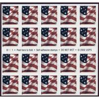 #3623a USA First Class Flag, Convertible Booklet of 20