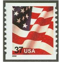 #3632 USA & Flag, Self-adhesive Coil Stamp