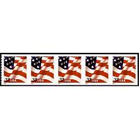 #3633B Flag, PNC Plate Number Coil Strip of 5, #P1111