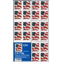 #3636De USA & Flag, Double-sided Booklet  Pane 20
