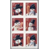 #3691c Snowman Booklet Pane of Six