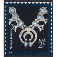 #3750r Navajo Necklace, "2004" Year Date, Bright Border Reprint