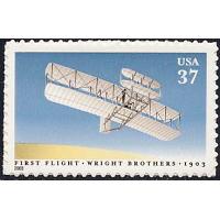 #3783 Wright Brothers First Controlled Power Flight, Single Stam