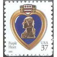 #3784A Purple Heart, Reprint S-A Die-cut 10¾x10¼ (2003)