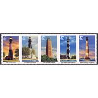 #3787-91 Southeastern Lighthouses, Five Singles