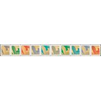 #3844-53 American Eagle, Set of 10 Singles, "2004" Date