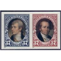#3855-56 Lewis & Clark Portraits, Booklet Singles (2)