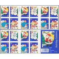 #3956b Holiday Cookies, Convertible Booklet of 20