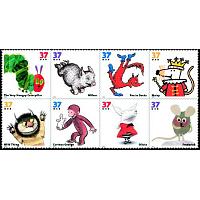 #3994a Favorite Children's Book Illustrations (Animals), Block of 8