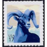 #4138a Bighorn Sheep, Self-Adhesive Sheet Stamp, Reprint Variety
