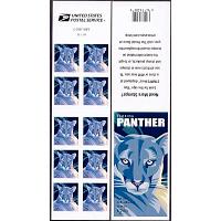 #4142a Florida Panther, Convertible Booklet Pane of Ten