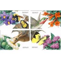 #4153-4156 Pollination, Set of Four Singles