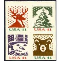 #4211-14 Christmas Knits, Set of Four Singles from Vending Book