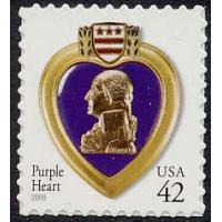 #4264 Purple Heart, Self-adhesive 42¢, 11¼x11 (2008 Issue)