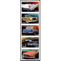 #4357a Tailfins & Chrome, Strip of Five