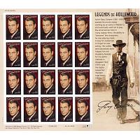 #4421 Gary Cooper, Legends of Hollywood, Souvenir Sheet of 20 Stamps
