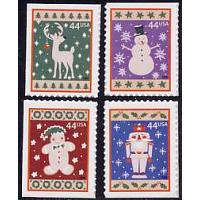 #4425-28 Winter Holidays, Set of Four Singles from Convertible Booklet