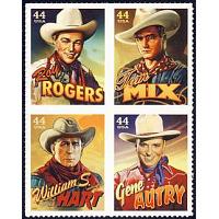 #4446-49 Cowboys of the Silver Screen, Set of Four Singles