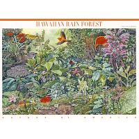 #4474 Hawaiian Rain Forest, Nature of America Souvenir Sheet of Ten
