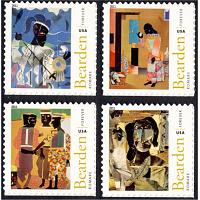 #4566-69 Art of Romare Bearden, Set of Four Singles