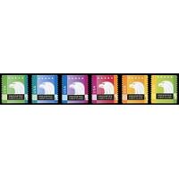 #4585-90 Spectrum Eagle, Set of Six Single Stamps