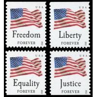 #4645-48 Four Flags, Set of Four Booklet Singles (Sennett)