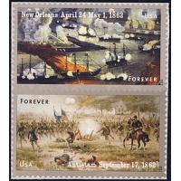 #4665a The Civil War 1862, Vertical Pair