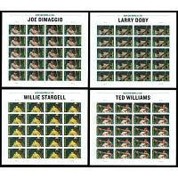 #4694a-97c Major League Baseball All-Stars, Set of Four Imperforate Sheets