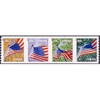SOLD OUT #4770-73 Flag for All Seasons, Set of Four Coil Singles, (Potter, die cut 9.5) (Buying)