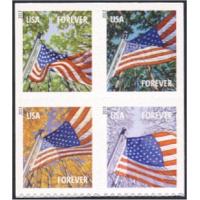 #4785f Flag for All Seasons, Block of 4 From Booklet of 10, Sennett, 2013