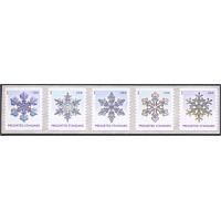 #4812a Snowflakes, Coil Strip of Five