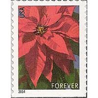#4816b Poinsettia Plant, Booklet Single (2014)