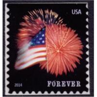 #4855 Fort McHenry Flag and Fireworks, Booklet Single (Potter)