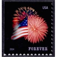 #4870 Fort McHenry Flag and Fireworks, Booklet Single (Sennett)
