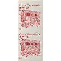 #4905d 50¢ Circus Wagon, Imperforate Pair