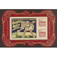#4905c Circus Poster Souvenir Sheet, No Die Cuts - Imperforate