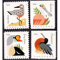 #4991-94 Coastal Birds, Set of Four Singles