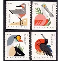 #4995-98 Coastal Birds, Set of Four Coil Singles