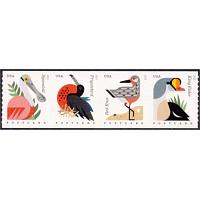 #4998a Coastal Birds, Coil Strip of Four