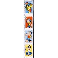 #5152a Wonder Women, Vertical Strip of Four