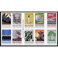 #5189a WPA Posters, Block of Ten