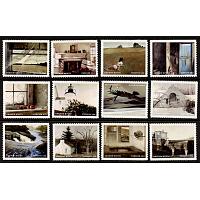 #5212a-l Andrew Wyeth, Artist, Set of 12 Singles