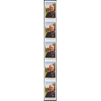 #5242 Father Theodore Hesburgh, Notre Dame President, PNC Strip of 5