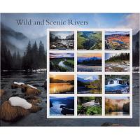 #5381 Wild and Scenic Rivers, Pane of 12