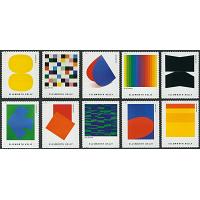 #5382-91 Ellsworth Kelly, Set of 10 Single Stamps