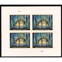 #5430 Grand Island Ice Caves, Priority Express Mail, Miniature Sheet of Four