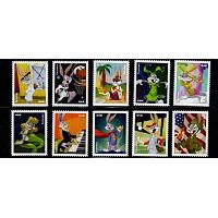 #5494-5503 Bugs Bunny, Set of Ten Single Stamps