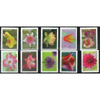 #5558-67 Garden Beauty, Set of Ten Booklet Singles