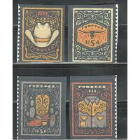#5615-18 Western Wear, Set of Four Singles